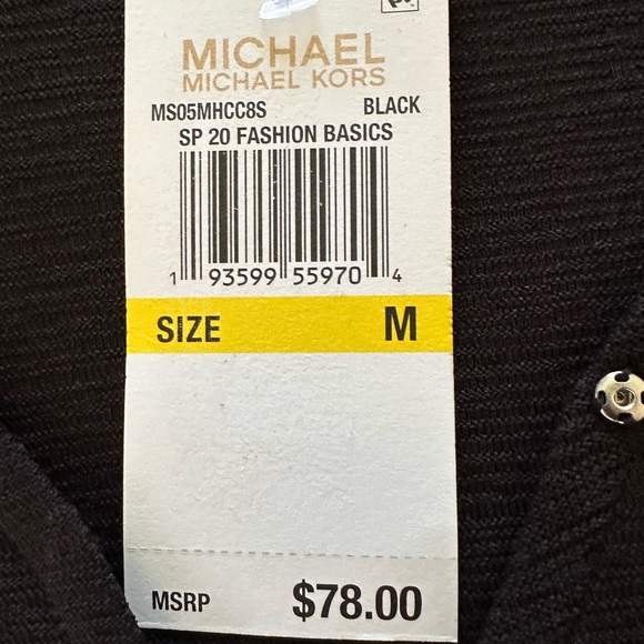 Michael Kors Black top Size Medium - Picture 2 of 4